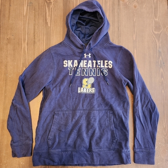 Under Armour Other - Under Armour Skaneateles Lakers Tennis Hoodie Mens Small Blue Pullover Hoodie